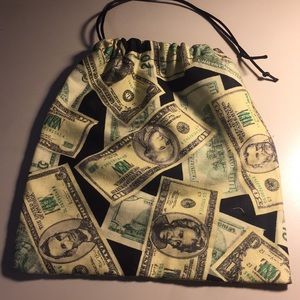 Custom designed Money Bag with pull cording